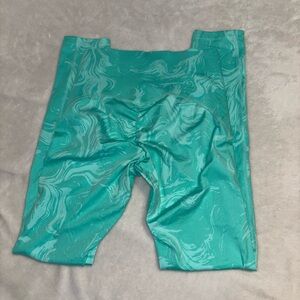 Gymshark Teal Marble Print Leggings